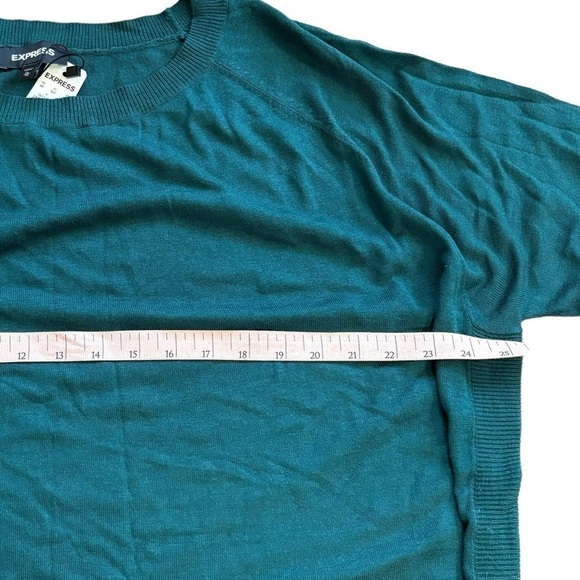 Express NWT Women’s XL Tunic Top Forest Green 3/4 Sleeves Preppy Feminine Classy - Picture 10 of 16